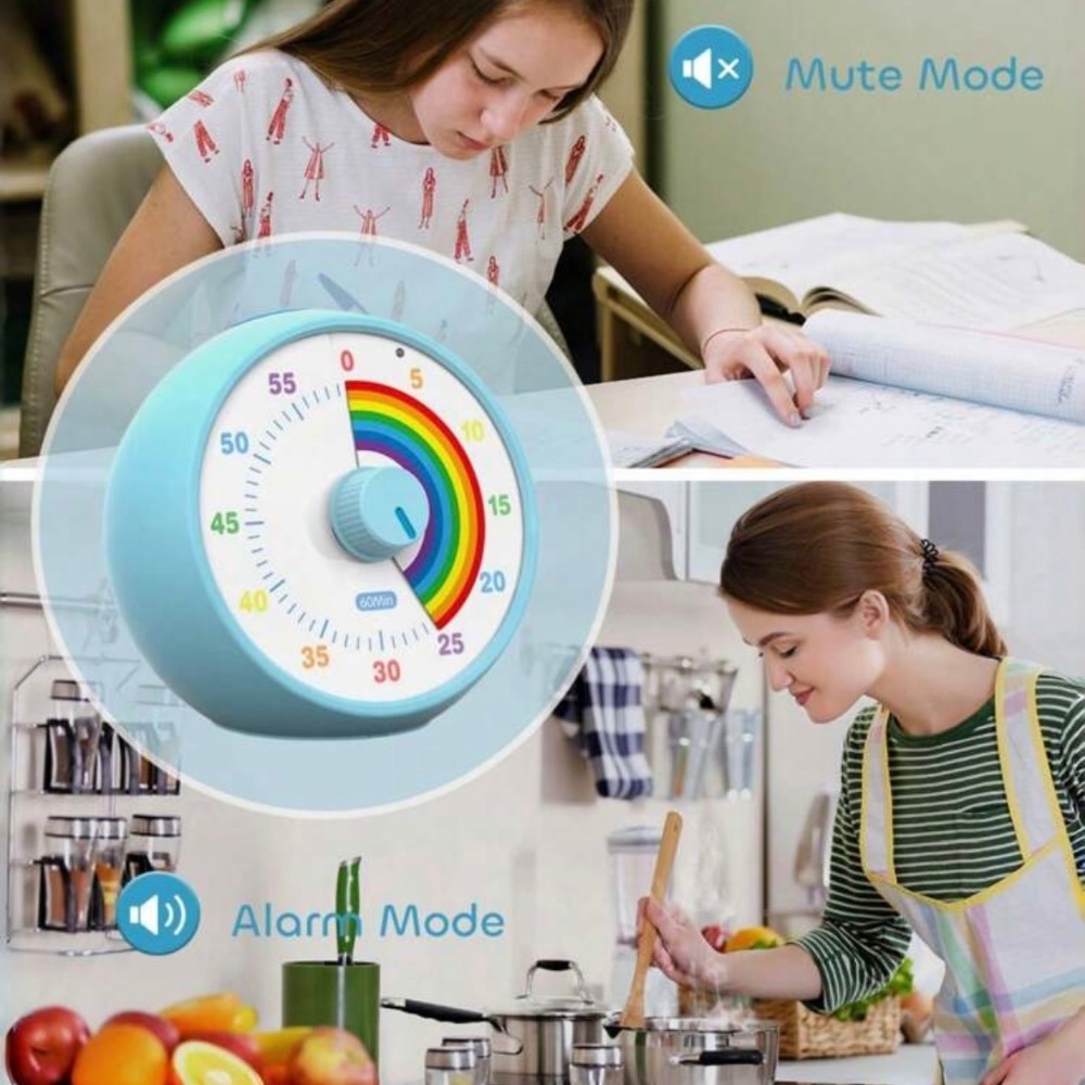 Conchstar60分鐘可視化計時器 兒童自律定時器 倒數計時器 學習提醒時鐘 時間管理器-細節圖10