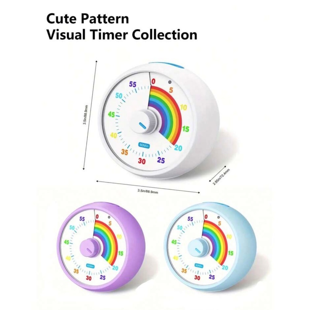 Conchstar60分鐘可視化計時器 兒童自律定時器 倒數計時器 學習提醒時鐘 時間管理器-細節圖11