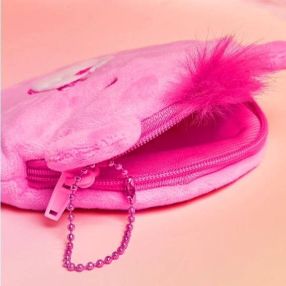 正版聯名 彩虹熊Care Bears 卡通熊設計零錢包 包包吊飾-細節圖4