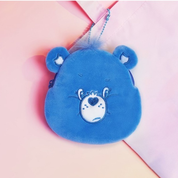 正版聯名 彩虹熊Care Bears 卡通熊設計零錢包 包包吊飾-細節圖6