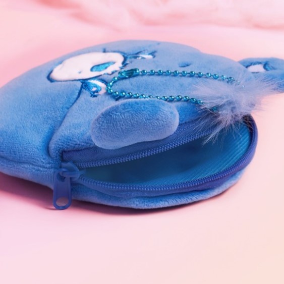 正版聯名 彩虹熊Care Bears 卡通熊設計零錢包 包包吊飾-細節圖7