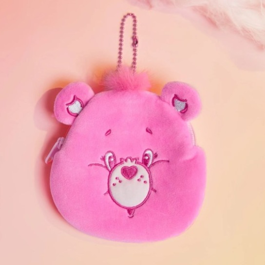 正版聯名 彩虹熊Care Bears 卡通熊設計零錢包 包包吊飾-規格圖8