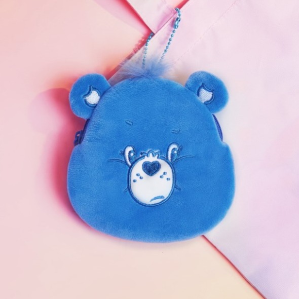 正版聯名 彩虹熊Care Bears 卡通熊設計零錢包 包包吊飾-規格圖8