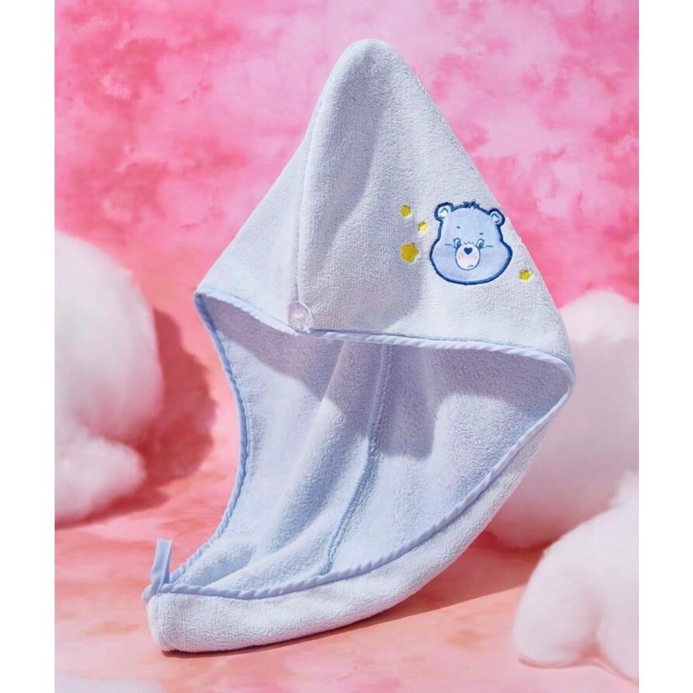 正版聯名 彩虹熊Care Bears 愛心熊吸水髮帽 乾髮帽髮巾-規格圖11