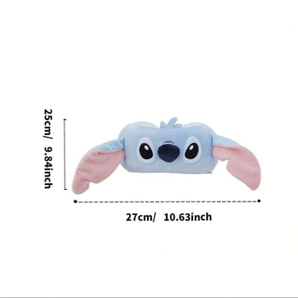 名創優品 正版 星際寶貝STITCH史迪奇 3D立體耳朵記憶海綿U型枕 旅行午睡護頸枕-規格圖10