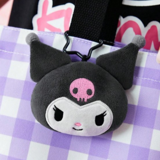 正版聯名 三麗鷗庫洛米 HELLO KITTY 可愛毛絨鑰匙圈包包吊飾-規格圖6