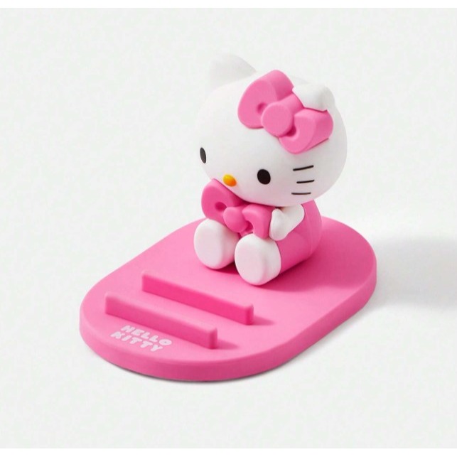 正版聯名 三麗鷗庫洛米 HELLO KITTY 可愛公仔手機立體支架 辦公室裝飾-規格圖10