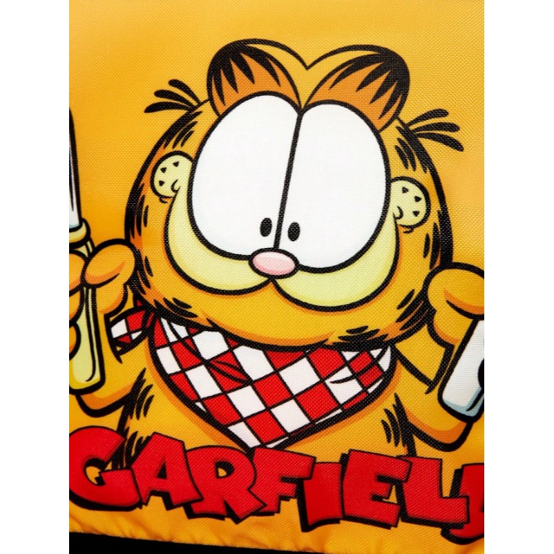 正版聯名 GARFIELD加菲貓 卡通圖案手提包 大容量保温野餐袋 便當包-細節圖5