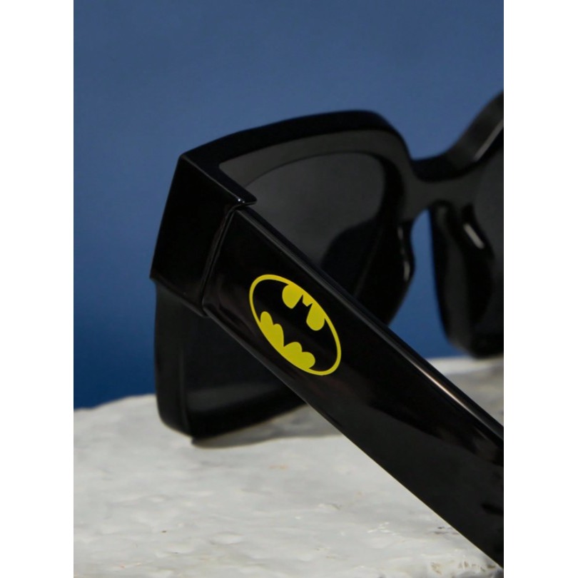 正版聯名 BATMAN蝙蝠俠 超級英雄黑色時尚男女通用墨鏡眼鏡(附收納袋)-細節圖4