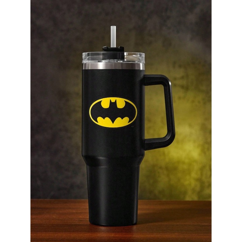 正版聯名 BATMAN蝙蝠俠 超級英雄1200ml帶手柄防漏不鏽鋼保溫杯-規格圖11