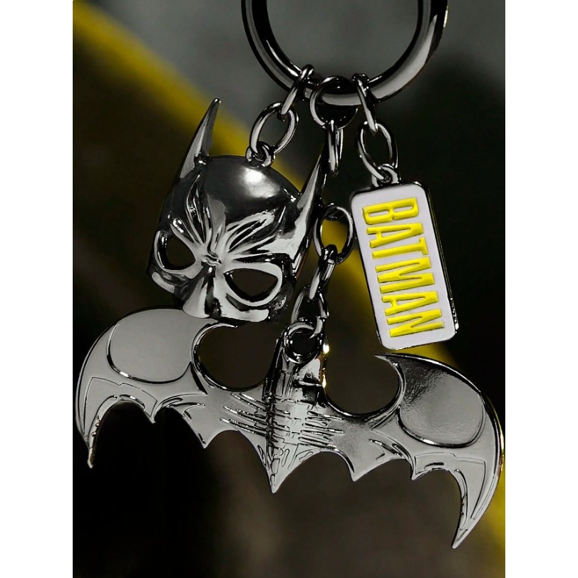 正版聯名 BATMAN蝙蝠俠 英雄面具和蝙蝠腳色金屬吊飾 鑰匙圈-細節圖4