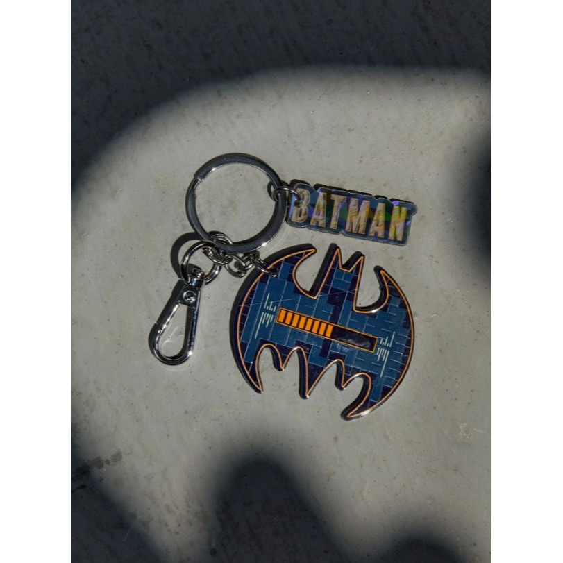 正版聯名 BATMAN蝙蝠俠 英雄面具和蝙蝠腳色金屬吊飾 鑰匙圈-細節圖7