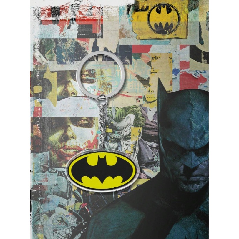 正版聯名 BATMAN蝙蝠俠 英雄面具和蝙蝠腳色金屬吊飾 鑰匙圈-細節圖10