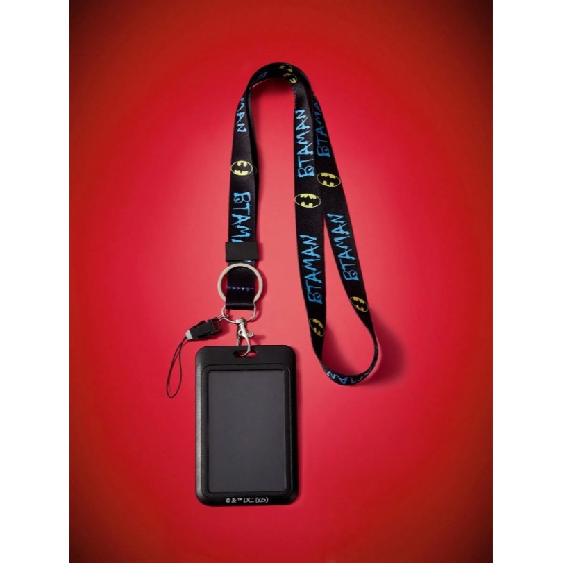 正版聯名 BATMAN蝙蝠俠 超級英雄卡通蝙蝠圖案識別證套 證件套 卡套-細節圖2