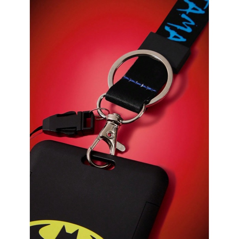正版聯名 BATMAN蝙蝠俠 超級英雄卡通蝙蝠圖案識別證套 證件套 卡套-細節圖4