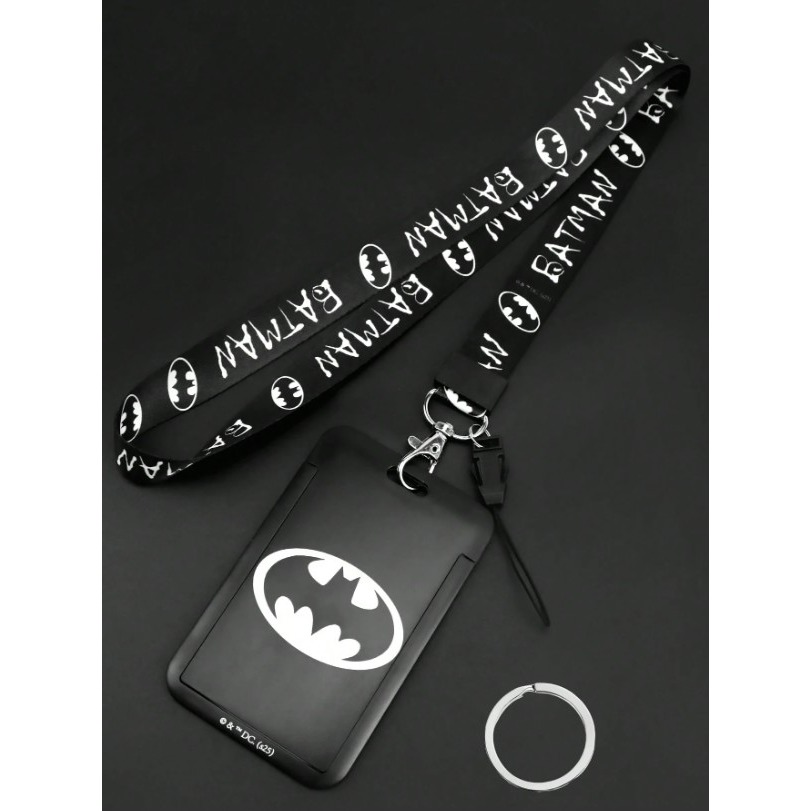 正版聯名 BATMAN蝙蝠俠 超級英雄卡通蝙蝠圖案識別證套 證件套 卡套-細節圖5