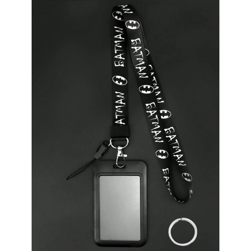 正版聯名 BATMAN蝙蝠俠 超級英雄卡通蝙蝠圖案識別證套 證件套 卡套-細節圖7