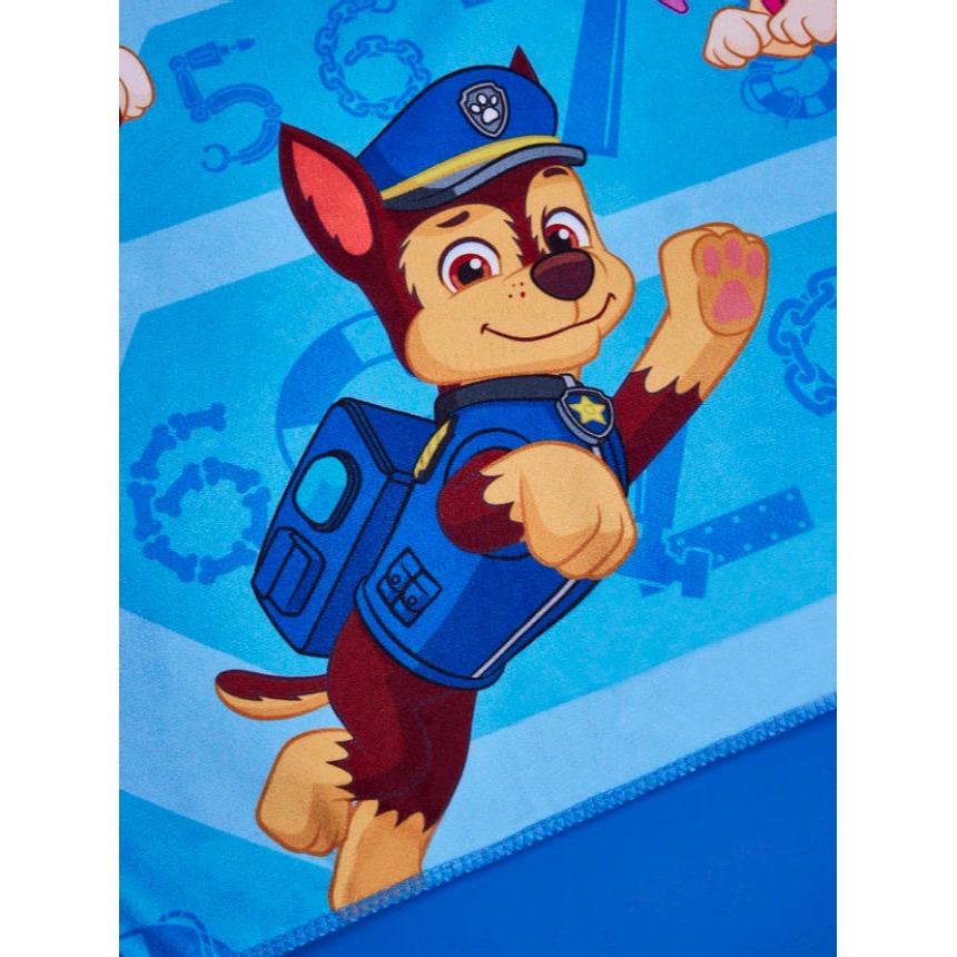 正版聯名 汪汪隊 PAW Patrol 卡通圖案兒童連帽浴巾-細節圖7