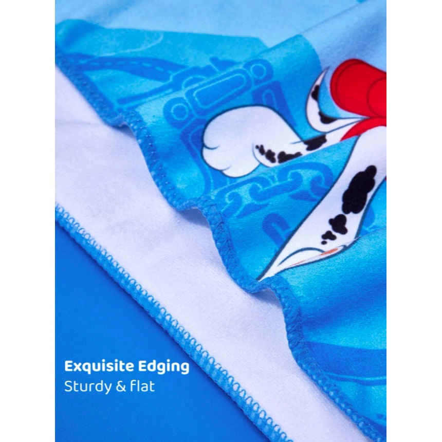 正版聯名 汪汪隊 PAW Patrol 卡通圖案兒童連帽浴巾-細節圖8