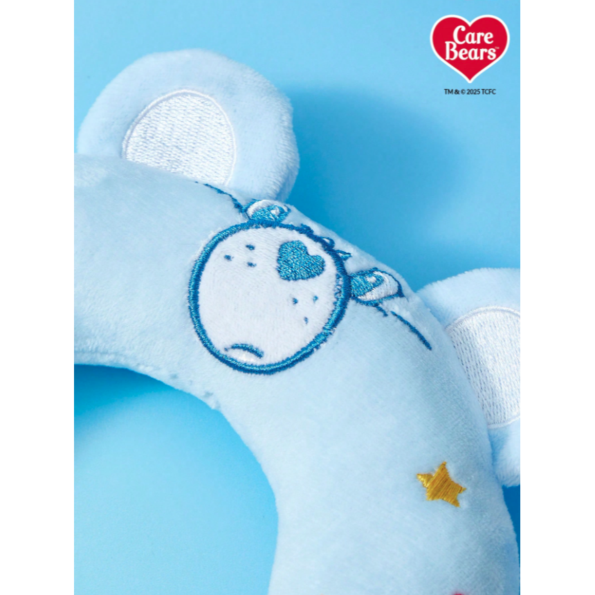 正版聯名 彩虹熊Care Bears 藍色心型小熊甜甜圈造型狗狗發聲玩具 狗狗玩具 寵物玩具-細節圖8