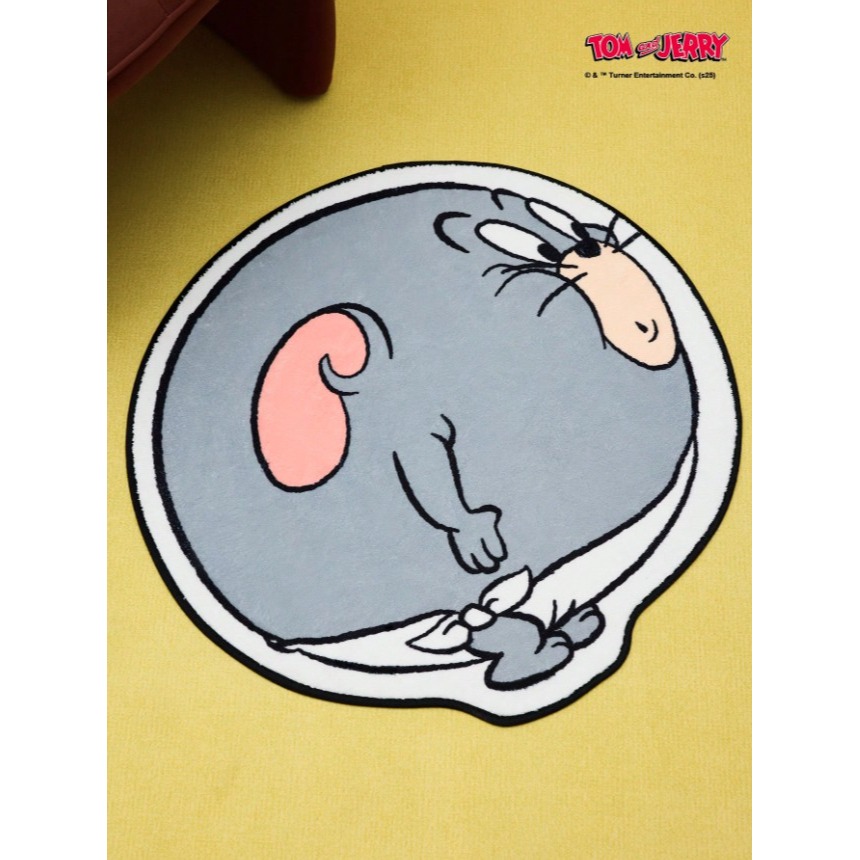 正版聯名 TOM&JERRY湯姆貓和傑利鼠 貓咪卡通柔軟毛絨地墊 地毯裝飾-細節圖6