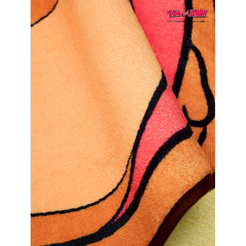 正版聯名 TOM&JERRY湯姆貓和傑利鼠 老鼠卡通柔軟毛絨地墊 地毯裝飾-細節圖4