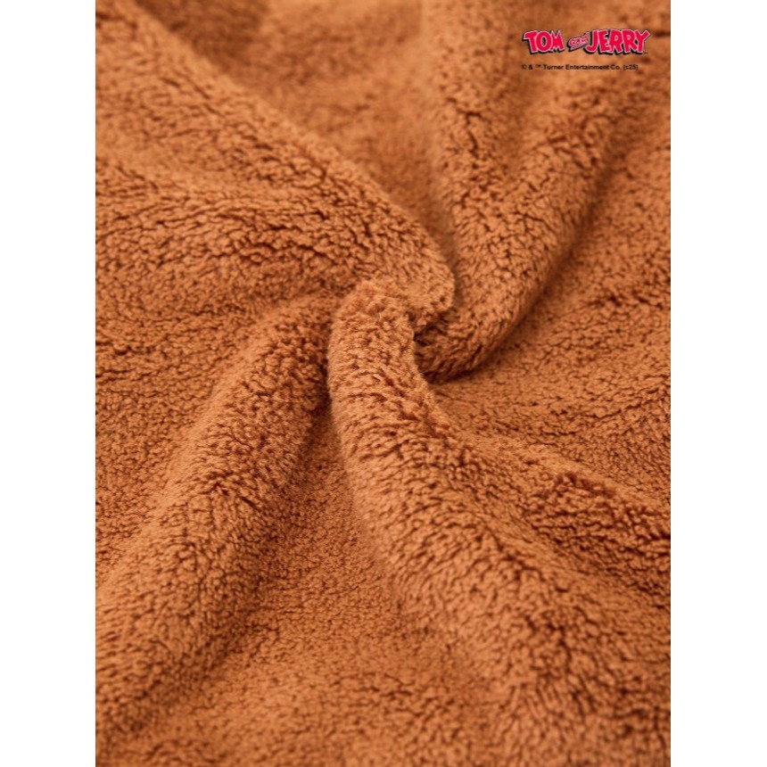正版聯名 TOM&JERRY湯姆貓和傑利鼠 老鼠卡通華夫餅乾燥性趣味擦手巾 珊瑚絨掛飾手巾毛巾-細節圖10