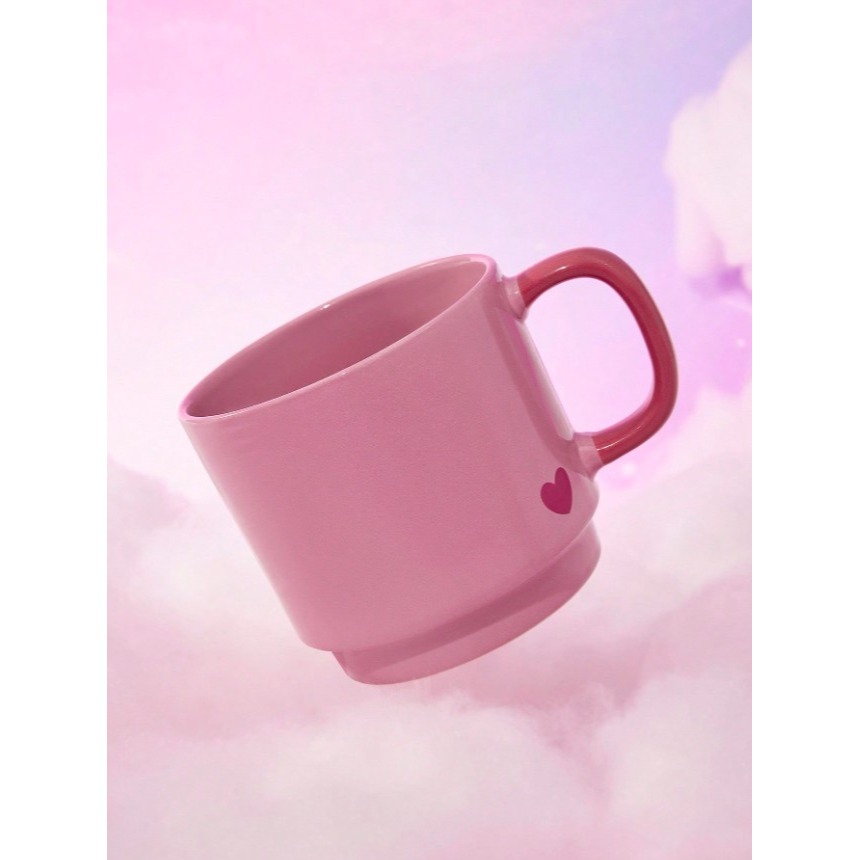 正版聯名 彩虹熊Care Bears 卡通熊圖案陶瓷杯 430ml耐熱馬克杯(可疊放)-細節圖4