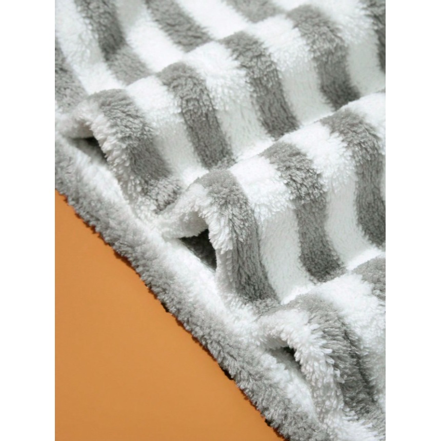 正版聯名 TOM&JERRY湯姆貓和傑利鼠  珊瑚絨超吸水條紋乾髮帽 頭巾-細節圖9