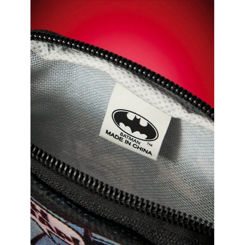 正版聯名 BATMAN蝙蝠俠 超級英雄人物與字母圖案便攜零錢包 吊飾-細節圖5