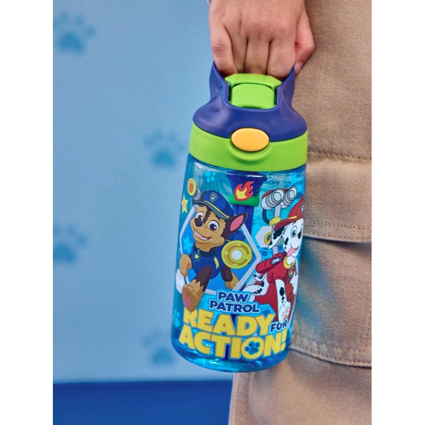 正版聯名 汪汪隊 PAW Patrol  500ml兒童水壺Tritan材質 防漏矽膠彈出式吸管冷水壺 不含BPA-細節圖2