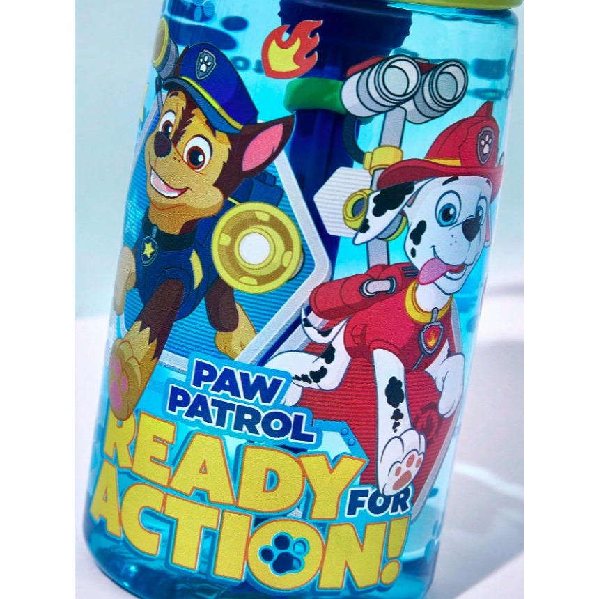 正版聯名 汪汪隊 PAW Patrol  500ml兒童水壺Tritan材質 防漏矽膠彈出式吸管冷水壺 不含BPA-細節圖5