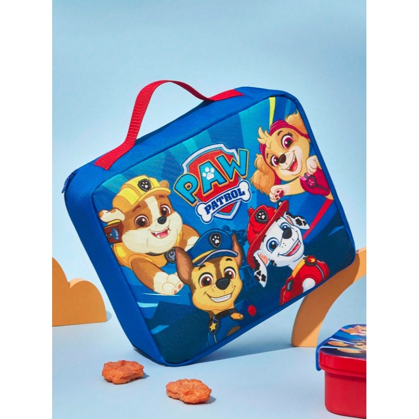 正版聯名 汪汪隊 PAW Patrol 卡通圖案 2種攜帶式印花保温便當袋 野餐袋-細節圖3
