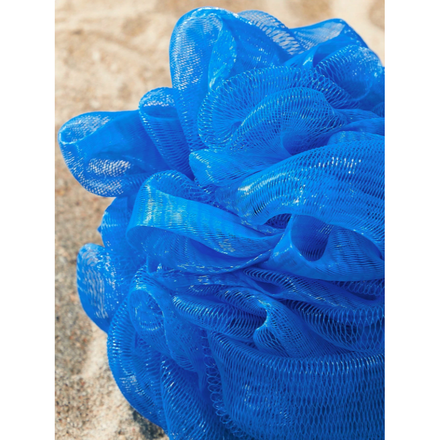 正版聯名 鯊魚寶寶 BABY SHARK 3D卡通S型洗澡沐浴球 沐浴海綿(附掛勾)-細節圖7