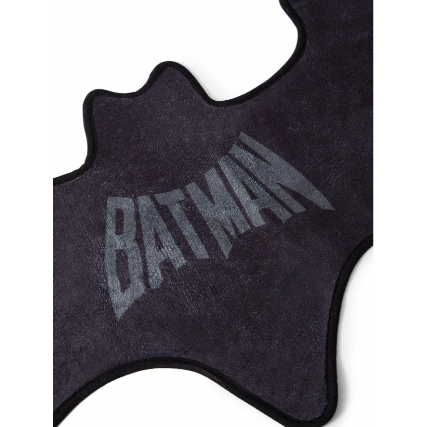 正版聯名 BATMAN蝙蝠俠 超級英雄黑色止滑地毯地墊-細節圖4
