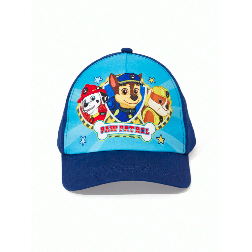 正版聯名 汪汪隊 PAW Patrol 狗狗圖案防曬藍色棒球帽 可調整兒童帽 鴨舌帽 帽子-細節圖6