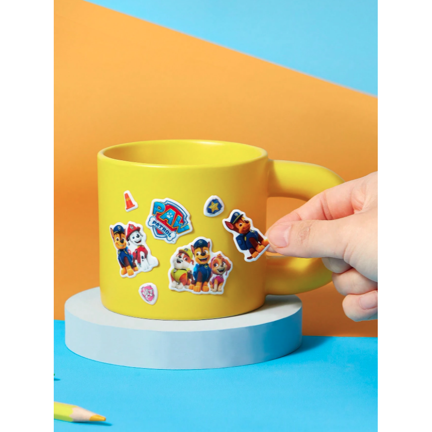正版聯名 汪汪隊 PAW Patrol PET防水卡通狗狗圖案貼紙 塗鴉裝飾貼紙-細節圖3