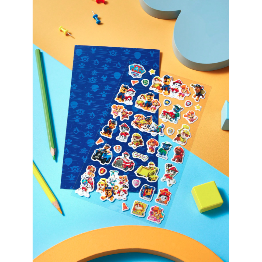 正版聯名 汪汪隊 PAW Patrol PET防水卡通狗狗圖案貼紙 塗鴉裝飾貼紙-細節圖4