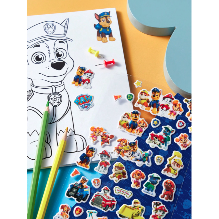 正版聯名 汪汪隊 PAW Patrol PET防水卡通狗狗圖案貼紙 塗鴉裝飾貼紙-細節圖5