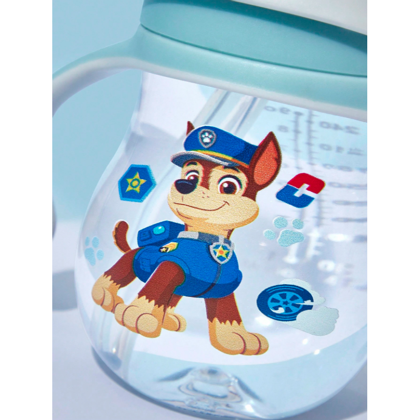 正版聯名 汪汪隊 PAW Patrol 260ml狗狗圖案寶寶學習杯 嬰幼兒水壺-細節圖3