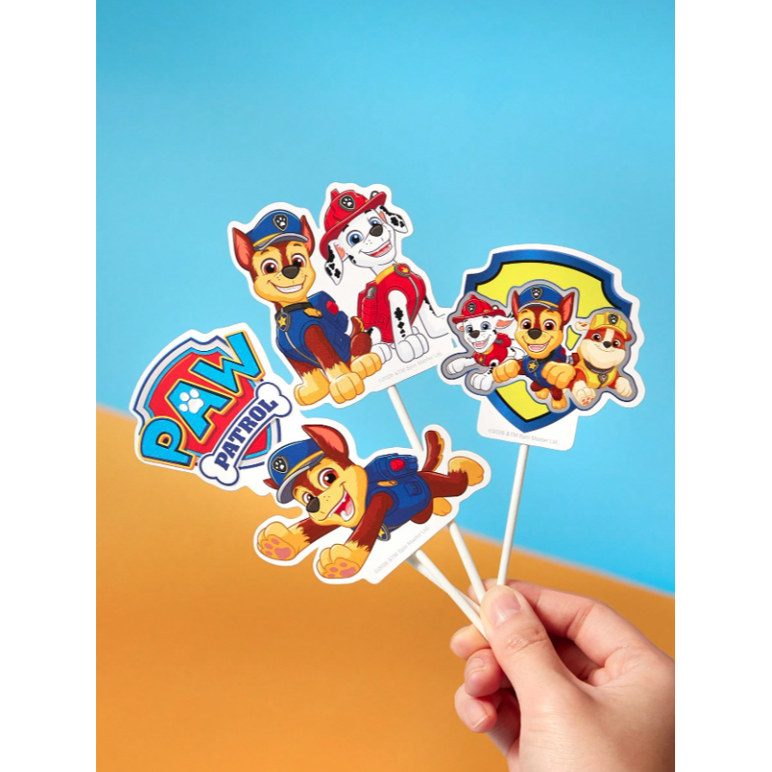 正版聯名 汪汪隊 PAW Patrol 11件套生日派對裝飾插件 甜點蛋糕裝飾-細節圖3