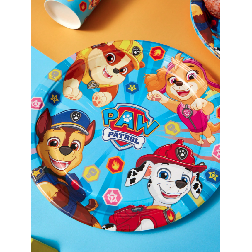 正版聯名 汪汪隊 PAW Patrol 10套組生日派對一次性紙盤、紙杯-細節圖4