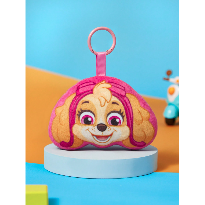 正版聯名 汪汪隊 PAW Patrol 狗狗毛絨娃娃包包吊飾掛件 鑰匙圈-細節圖4