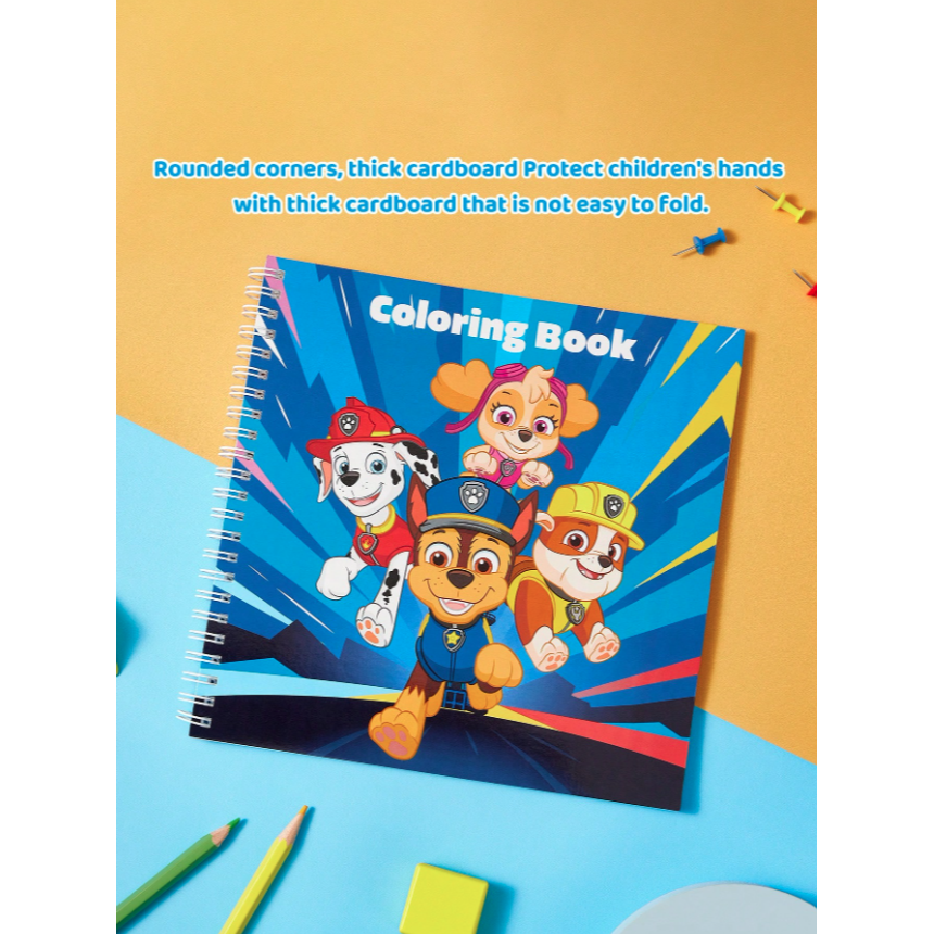 正版聯名 汪汪隊 PAW Patrol 20頁卡通塗鴉著色書，創意創意著色書-細節圖3