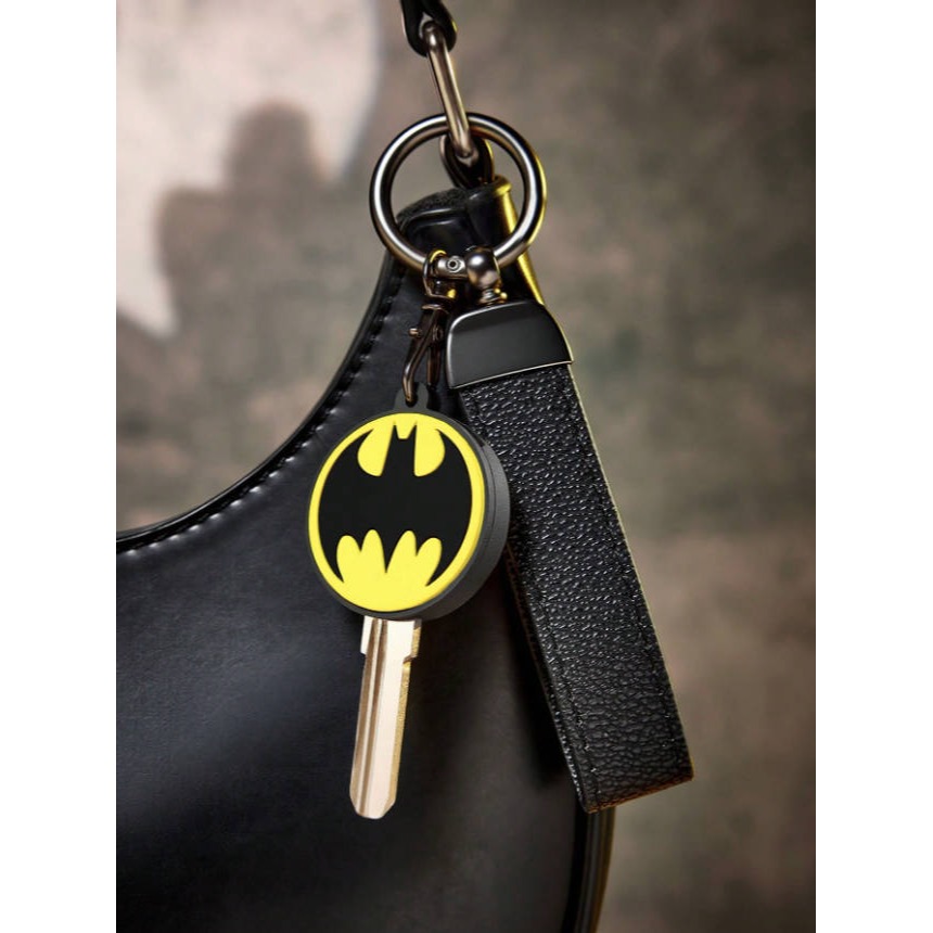 正版聯名 BATMAN蝙蝠俠 超級英雄 蝙蝠造型鑰匙圈鑰匙套-細節圖2