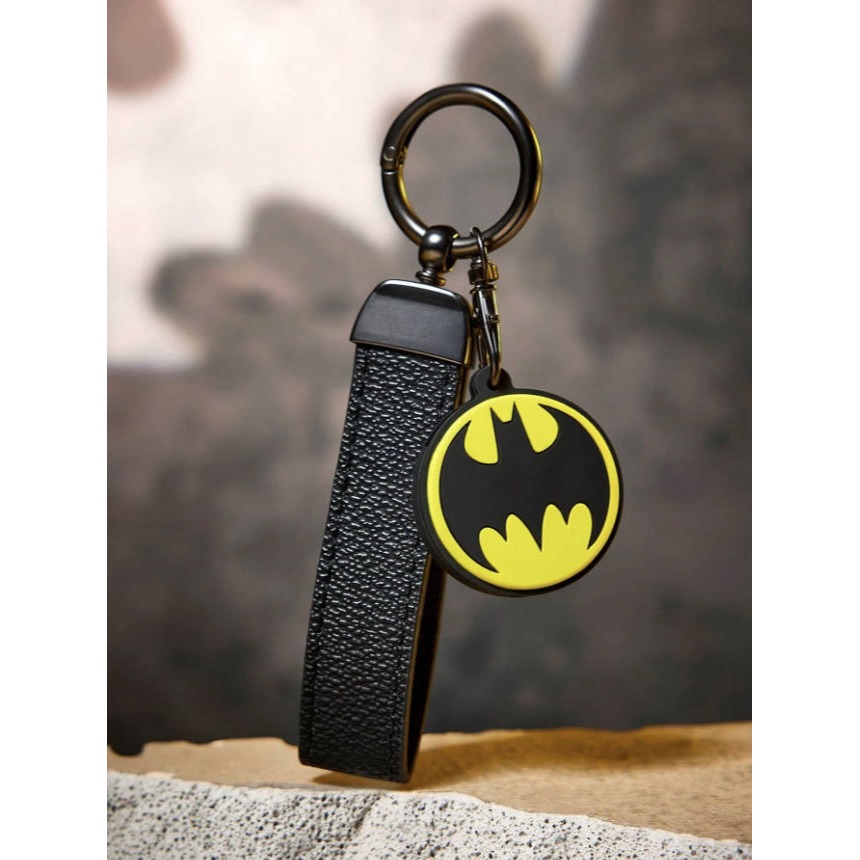 正版聯名 BATMAN蝙蝠俠 超級英雄 蝙蝠造型鑰匙圈鑰匙套-規格圖9