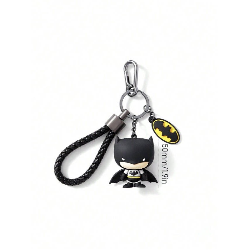 正版聯名 BATMAN蝙蝠俠 超級英雄 蝙蝠造型鑰匙圈鑰匙套-規格圖9