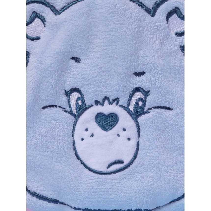 正版聯名 彩虹熊Care Bears 吸水擦手巾 珊瑚絨掛飾手巾毛巾-細節圖5