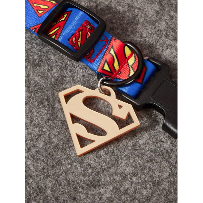 正版聯名 Superman 超級英雄 寵物項圈 寵物胸背帶(送牽繩) 狗狗項圈脖套外出繩-細節圖5