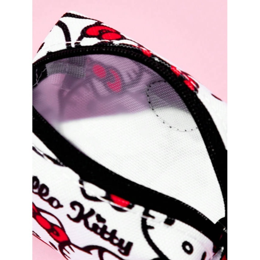 正版聯名 三麗鷗 HELLO KITTY 3件組紅色寵物胸背帶套裝(胸背帶 收納袋 牽繩) 狗狗外出繩-細節圖10